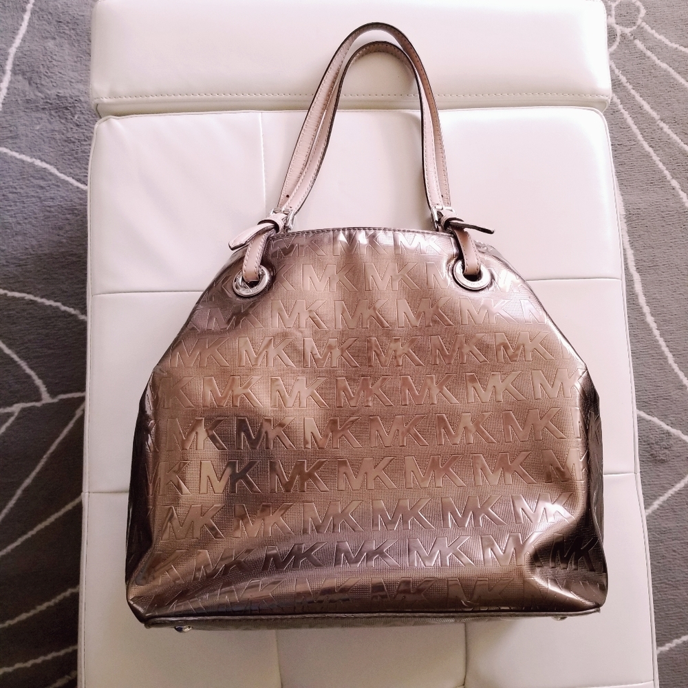 Michael Kors, Jet Set, Mirror Metallic, Brown/ Coc